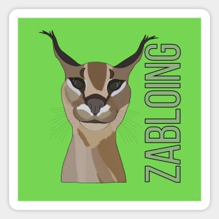 Zabloing Cat Meme Magnet